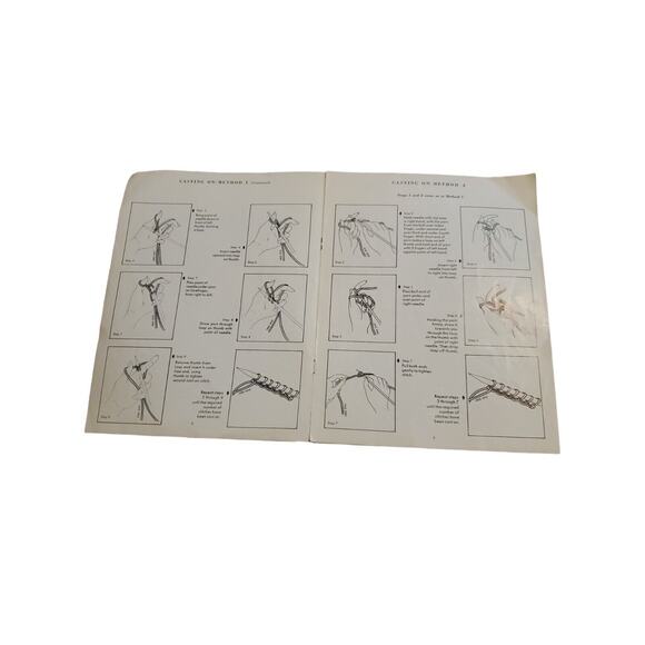 Vintage 1963 Learning To Knit Step By Step Instruction Book - Picture 2 of 3